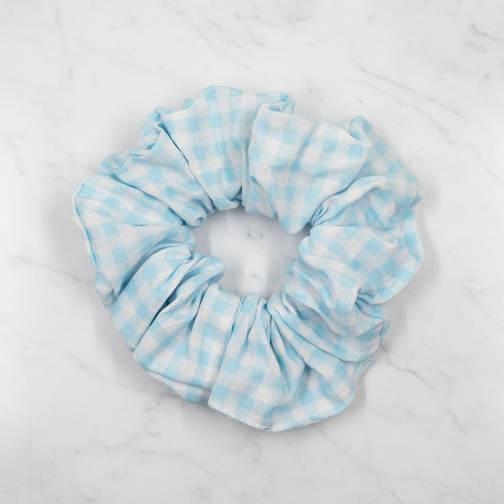 sky blue checkered