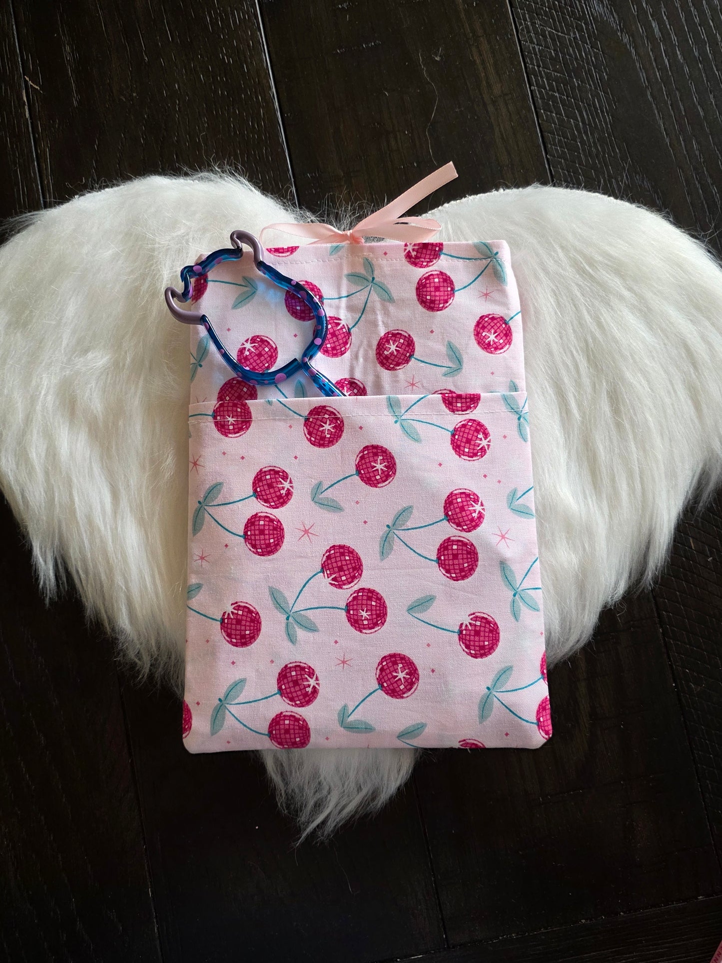 Pink cherry Book/Kindle sleeve